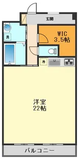 KitakoiwaYMgarden【4階】の間取り