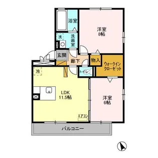 ルヴァンコート壱番館【3階】の間取り