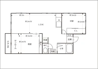 間瀬ビル【4階】の間取り
