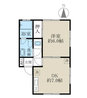 ファミリーコーポグリーンA棟【2階】の間取り