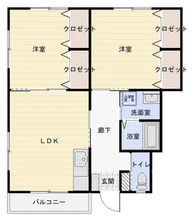 アウローラ B【1階】の間取り