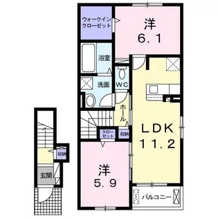 オタゴ【2階】の間取り