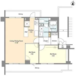 東京都大田区池上6【マンション】の間取り