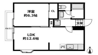ベルミニヨン【2階】の間取り