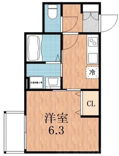 大阪府大阪市天王寺区大道5【アパート】の間取り