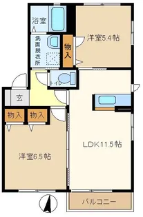 NAハイツI【2階】の間取り