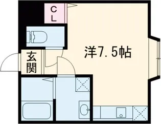 シャンテー牧野【1階】の間取り