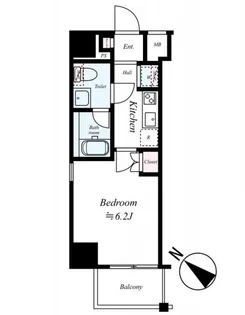 アベニール大塚【1階】の間取り