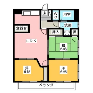 セーフティーメゾン新富士【2階】の間取り