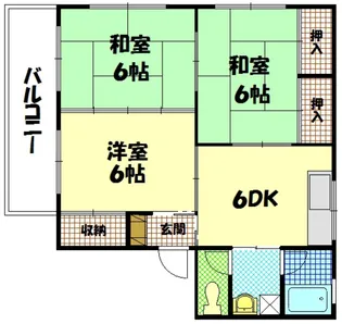 平成ハタI【2階】の間取り
