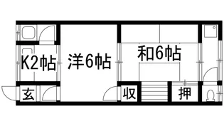 石野ハイツ【1階】の間取り