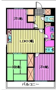 グリーンヒルハイツ【3階】の間取り