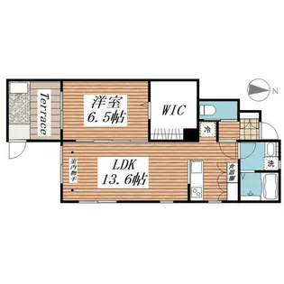 サニーテラス【1階】の間取り