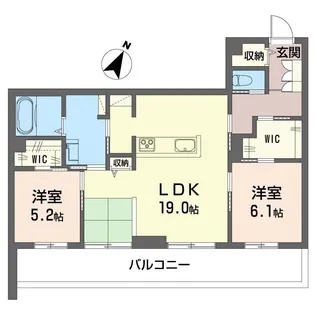 リリーフィア【1階】の間取り