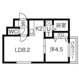 北海道札幌市北区麻生町2【マンション】の間取り