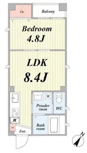 東京都文京区本郷2【マンション】の間取り
