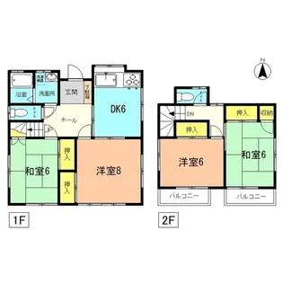 神奈川県平塚市豊田宮下【一戸建】の間取り