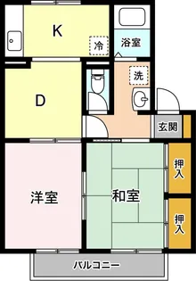 ツインコート安岡 B【2階】の間取り