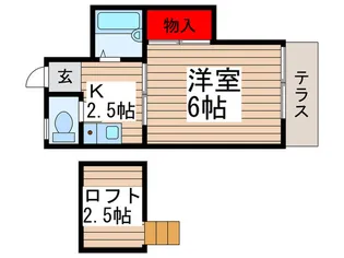 サンロ-ゼ武蔵浦和【1階】の間取り