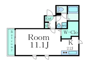 ボヌール高円寺【2階】の間取り