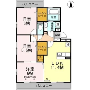 リドアイカ【2階】の間取り