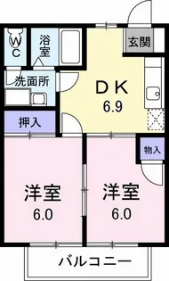 リバティハイム【2階】の間取り