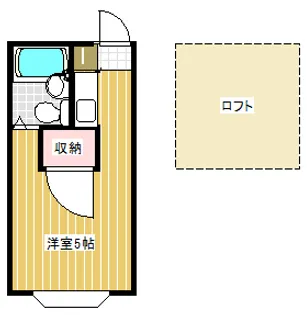 クレスト【1階】の間取り