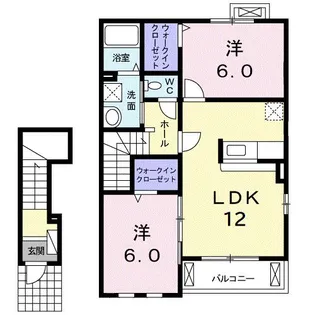 クレア【2階】の間取り