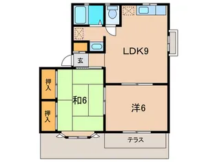 チェルシ-【1階】の間取り