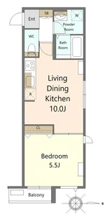 イーストウッド【2階】の間取り