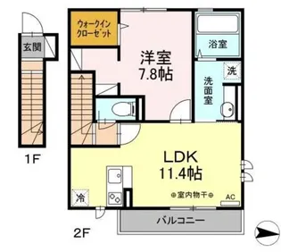 Libertyリバティ【2階】の間取り
