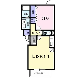タウンコートワカバ【2階】の間取り