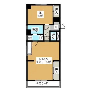 鈴鹿ハイツ野瀬ビル【3階】の間取り