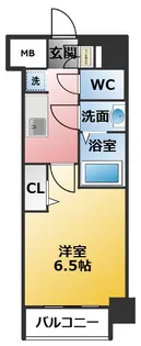 ディアレイシャス名古屋太閤通【4階】の間取り