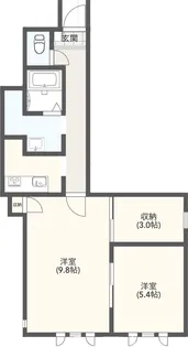 エール中央通【1階】の間取り
