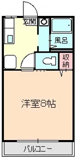 ペアシティ井手A【1階】の間取り