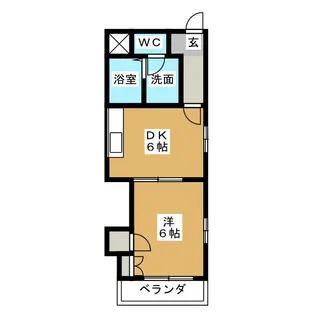 いわたマンション【2階】の間取り