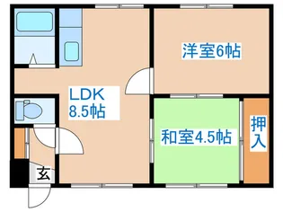 スカイパ-ク南16条【3階】の間取り