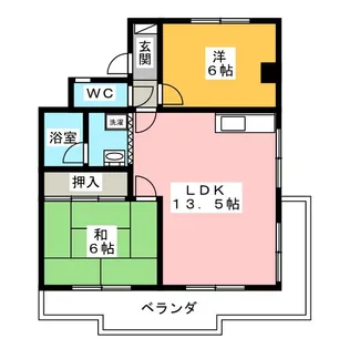 レジデンス羽田【2階】の間取り