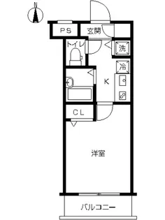 スカイコート都立家政EAST【1階】の間取り