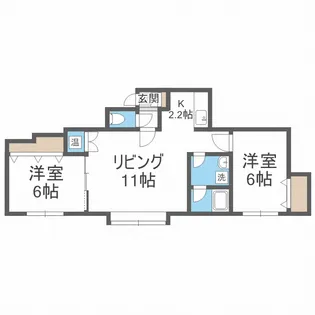 メゾン アヴェニュー アヌ【1階】の間取り