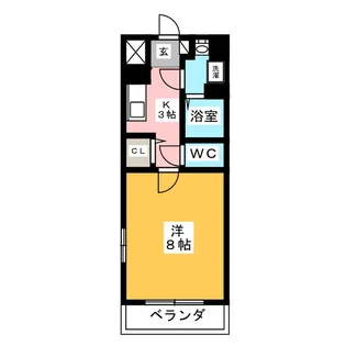 メルベーユ吹上【3階】の間取り