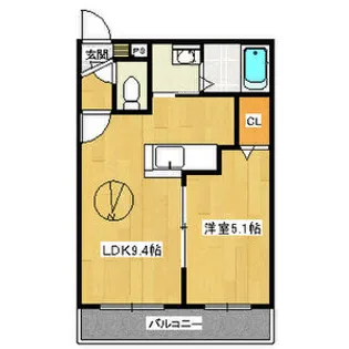 LA・VIORETTE(ラ・ヴィオレット)【3階】の間取り