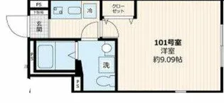 ベルシードステアー武蔵関【1階】の間取り