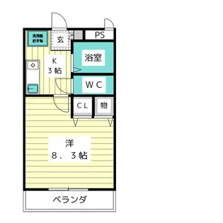 サンライズ【4階】の間取り