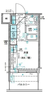 コムレジ赤羽 学生棟【3階】の間取り