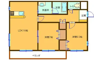 グランディール【2階】の間取り