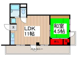 八田ビル【4階】の間取り