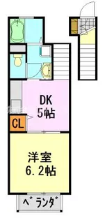 メゾンソレイユ【2階】の間取り