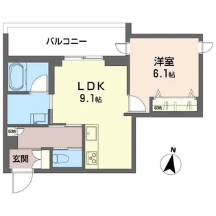通町グランデ【4階】の間取り